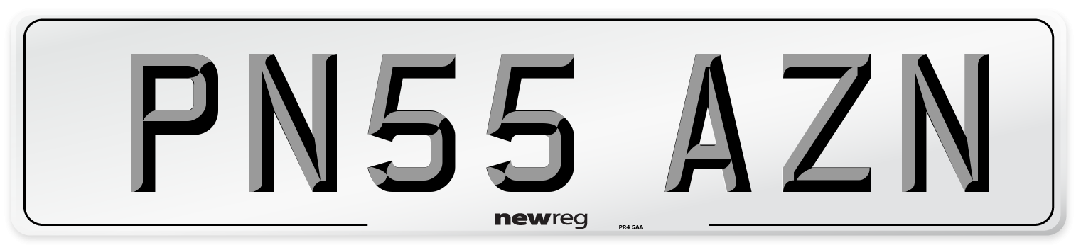 PN55 AZN Number Plate from New Reg